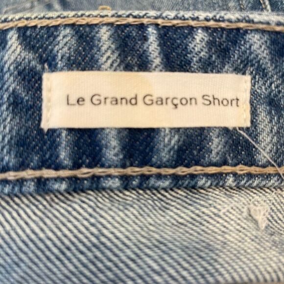 Frame Le Grand Garçon Denim Shorts Size 28 - Picture 4 of 6